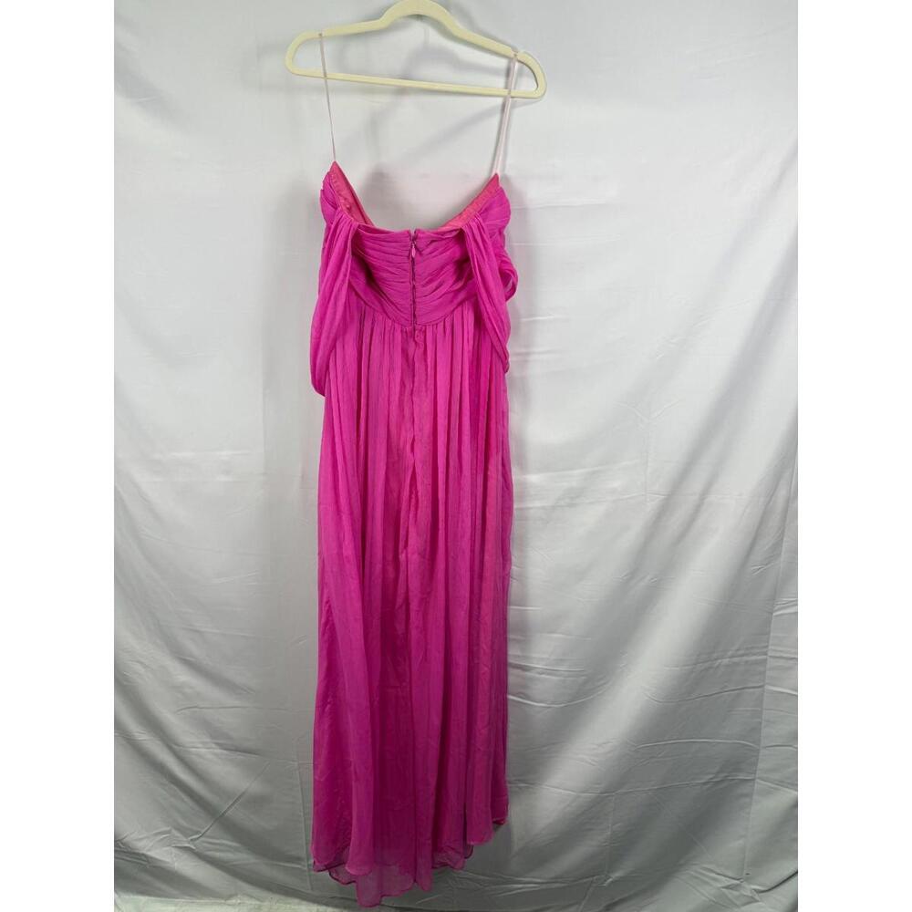 Adam Lippes x RTR Pink Knot Front Gown Size 14 with Fabric Pull Discoloration - Picture 8 of 14